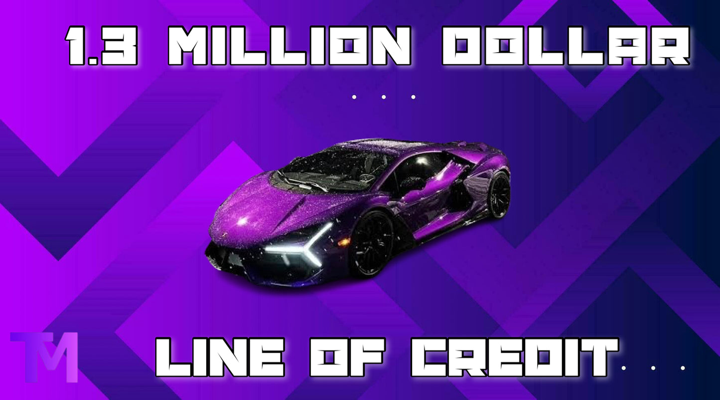 1 Million Dollar Tradeline And Line Of Credit Package